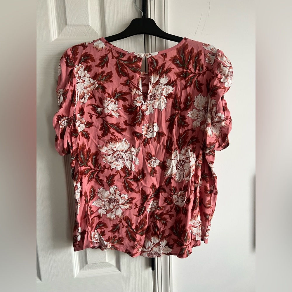 Floral Pink Women's Top Loft M - Picture 4 of 11